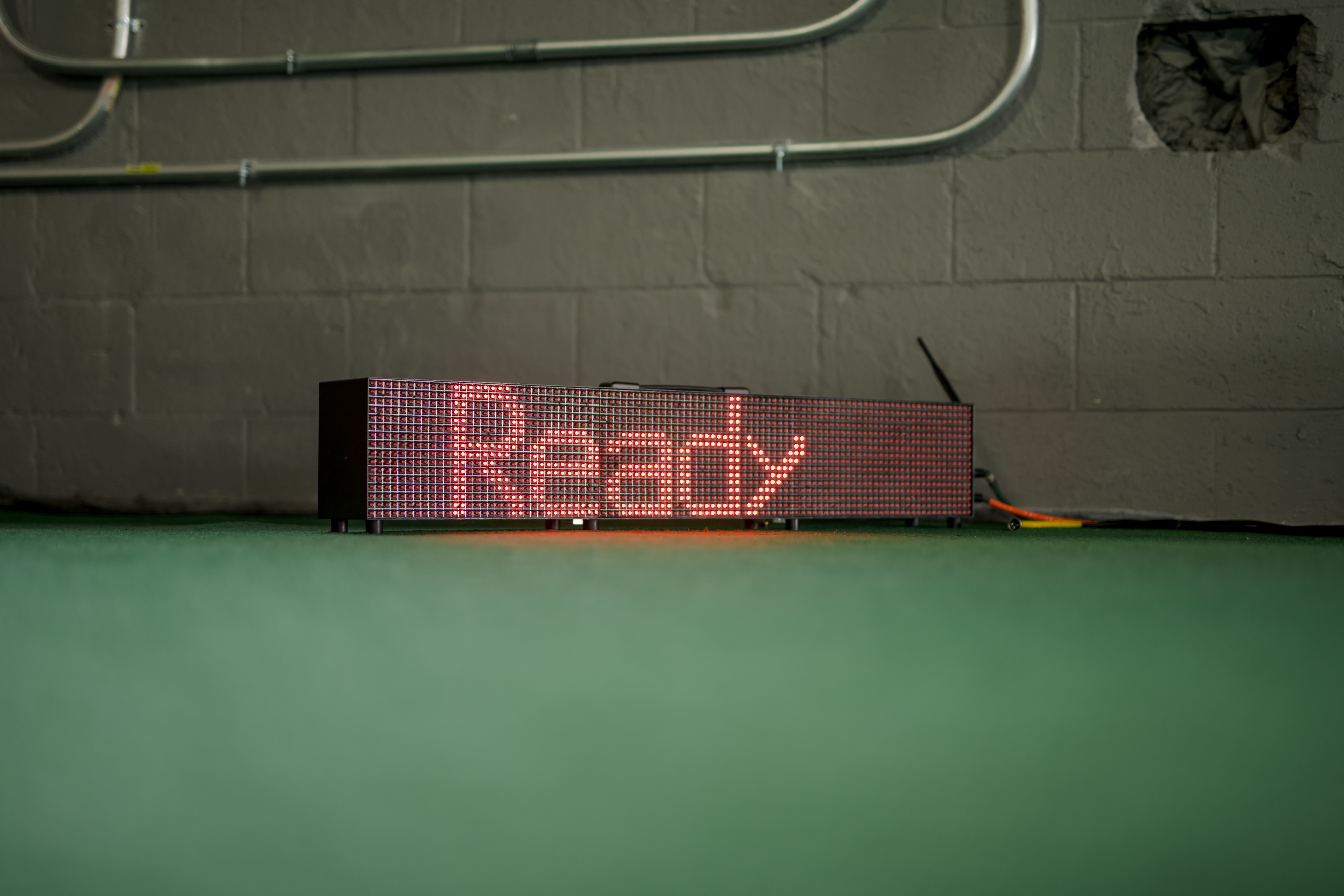 Timer sign that is displaying 